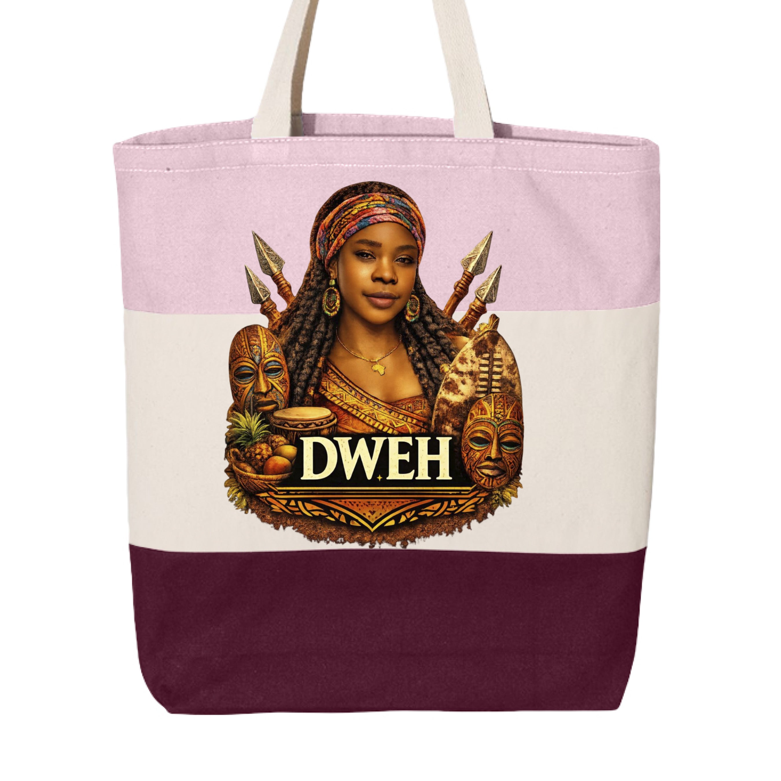 Maroon/ Natural/ Light Pink - FRONT